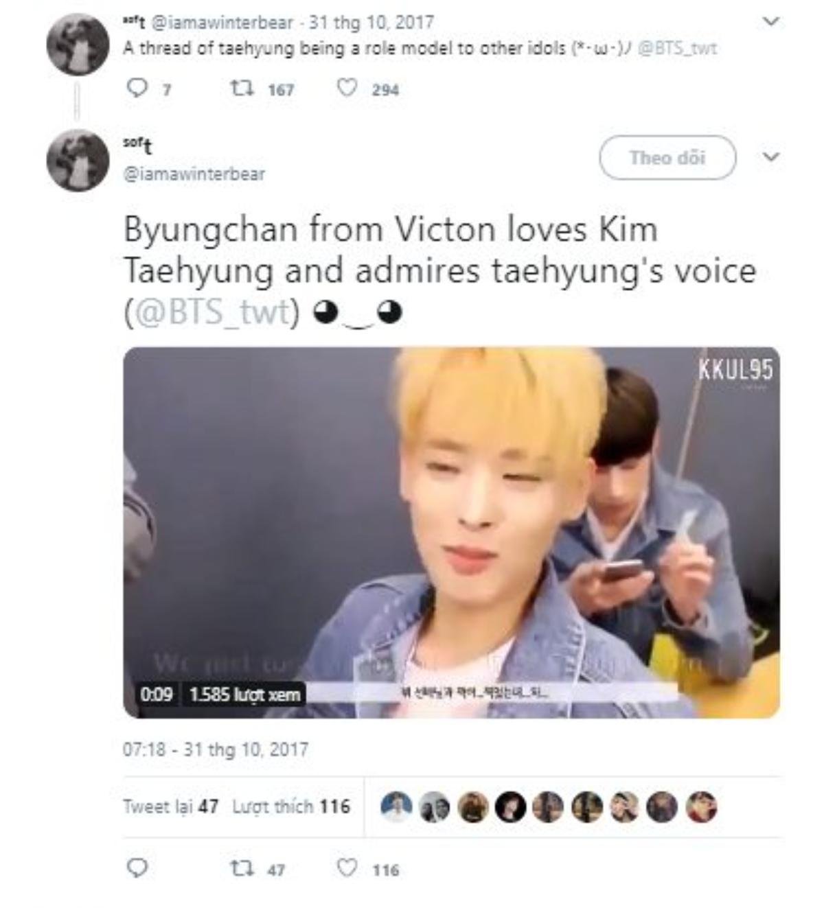 Hết hồn chưa đây là 15 gương mặt idols cho biết V (BTS) chính là mẫu hình lý tưởng để học tập của họ! Ảnh 21