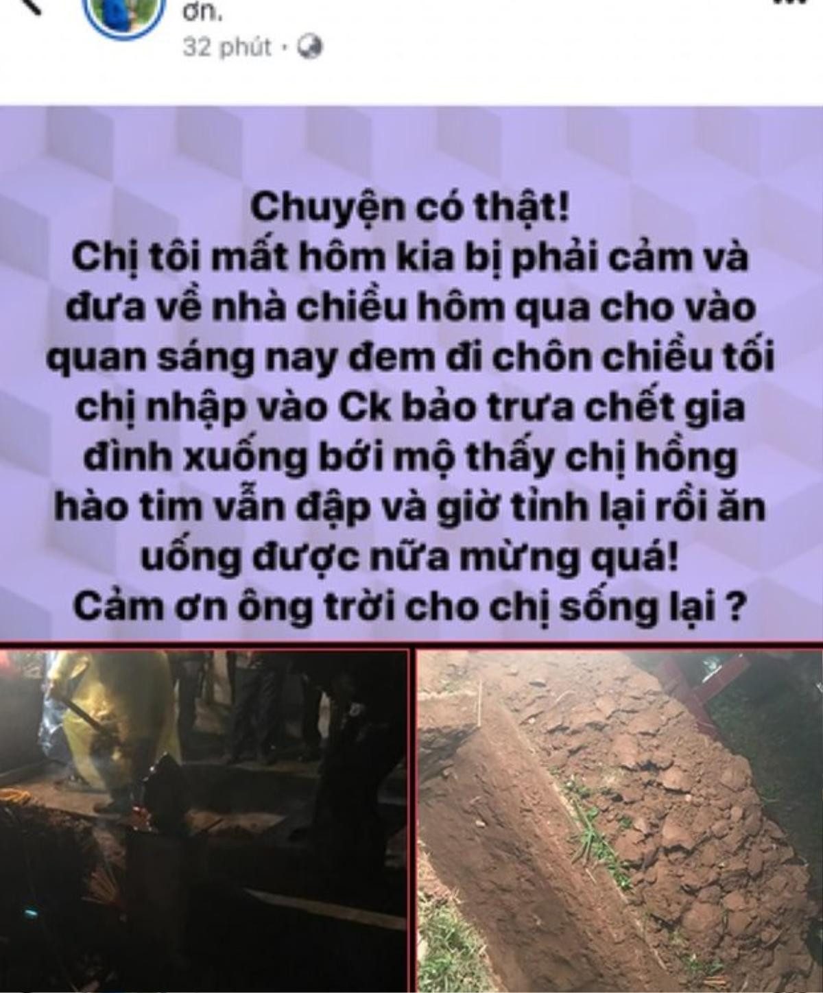 Sự thật người phụ nữ chết đi sống lại được gia đình đào bới mộ đưa về nhà 'ăn uống' cùng người thân Ảnh 1