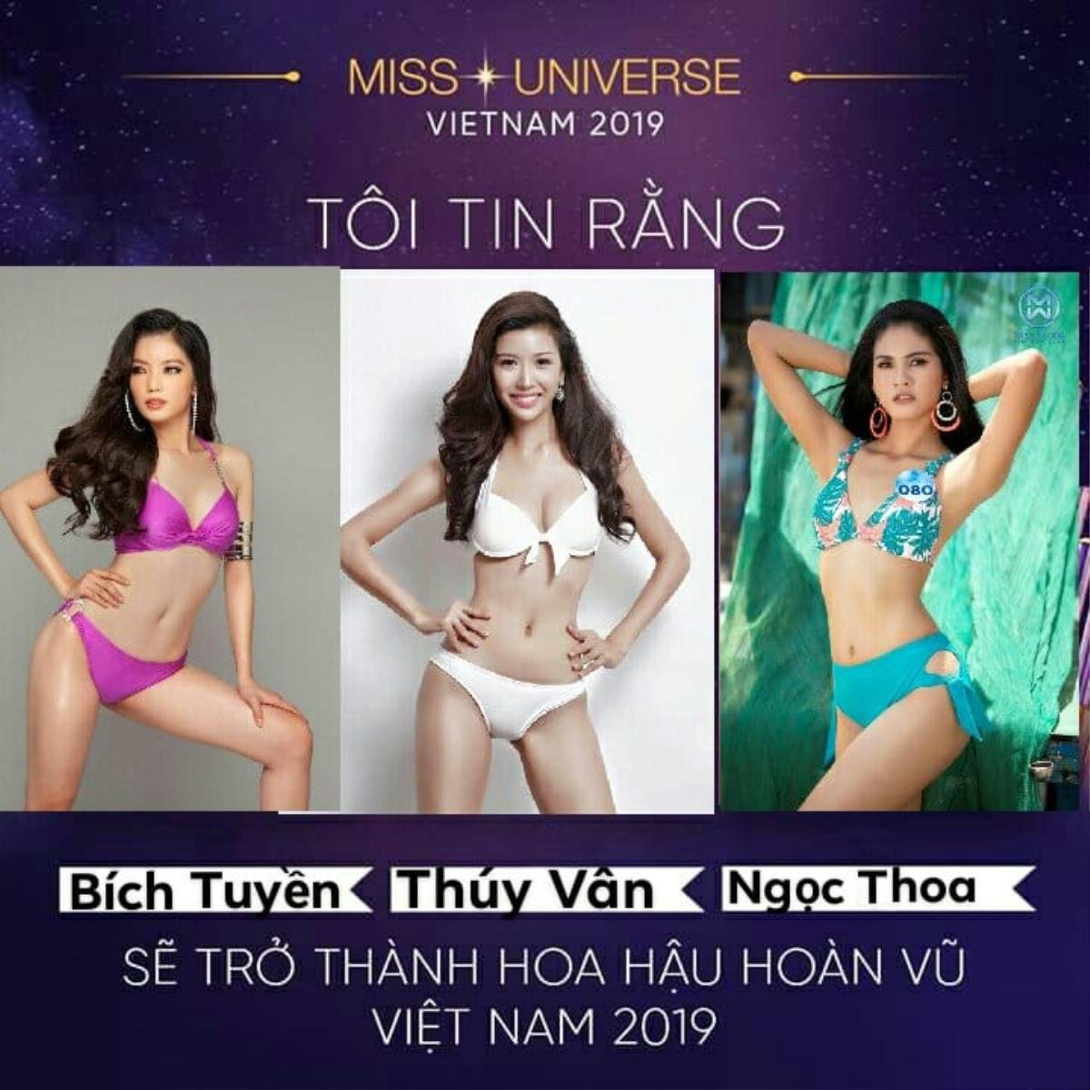 Fan Việt đề cử Thúy Vân - Bích Tuyền - Tiêu Ngọc Linh tham gia Miss Universe Vietnam 2019 Ảnh 1