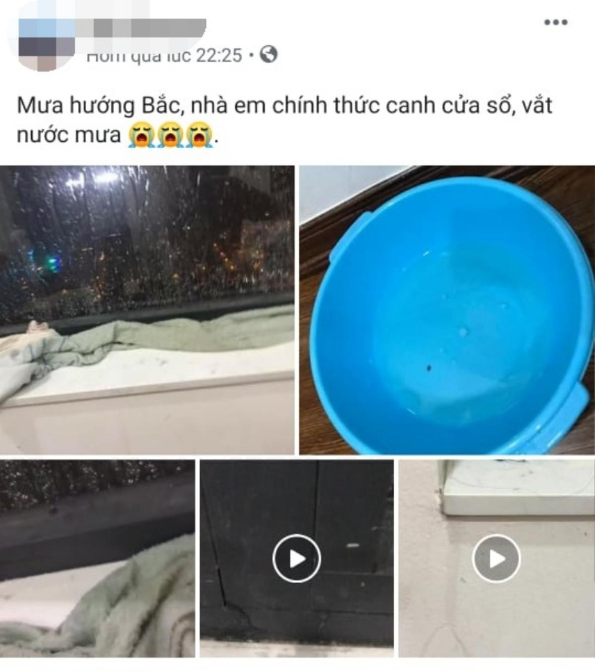 Căn hộ 3 tỉ vừa mua đã bị thấm, nước mưa bắn xối xả qua khe cửa kính tràn vào nhà khiến người dân khốn khổ cả đêm lau sàn Ảnh 2