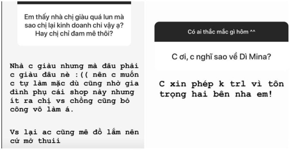 Ái nữ nhà Minh Nhựa từ chối nói về vợ hai của bố khi trả lời thắc mắc của fan Ảnh 5