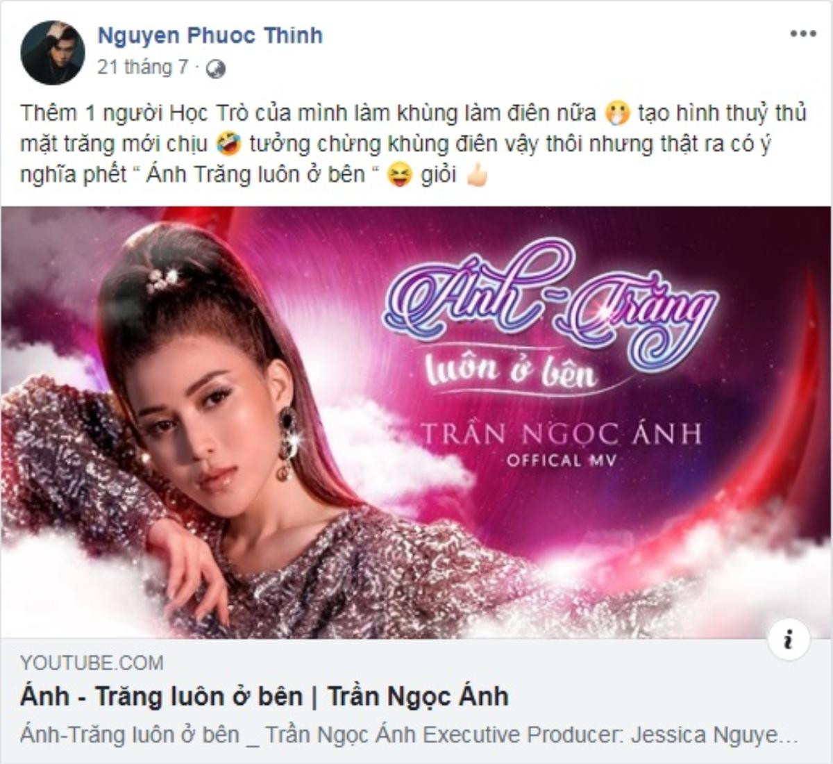 Xin trân trọng giới thiệu: Nam đồng nghiệp có tâm dành cả thanh xuân để share nhạc nghệ sĩ khác cho…. Noo Phước Thịnh Ảnh 3