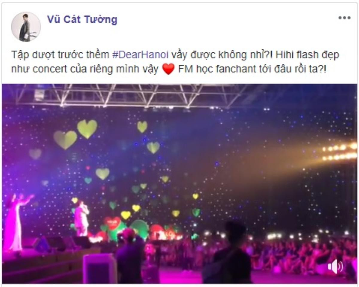 Clip: Vũ Cát Tường 'tập dượt' cùng fan, sẵn sàng 'khai hỏa' VCT Tour 2019 Ảnh 1