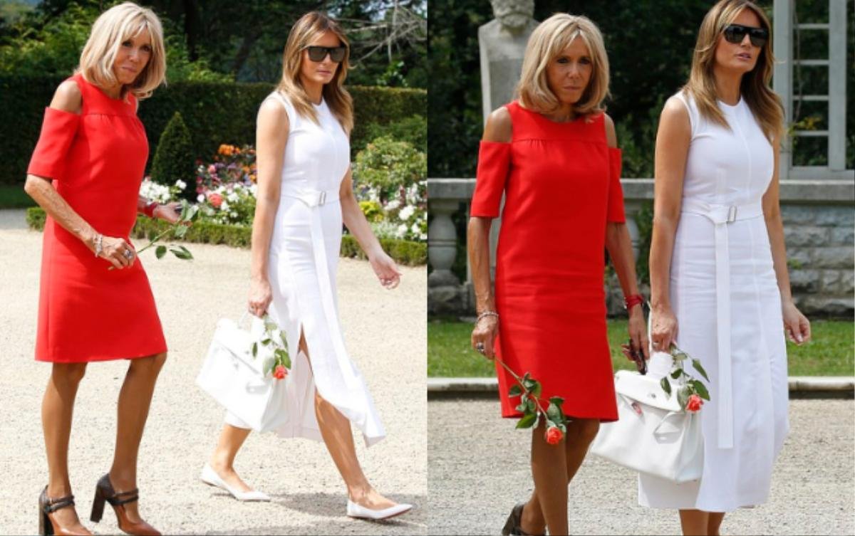 Đệ nhất phu nhân Mỹ Melania Trump xuất hiện tại G7 với loạt váy áo xa xỉ như đang đi trình diễn thời trang Ảnh 7