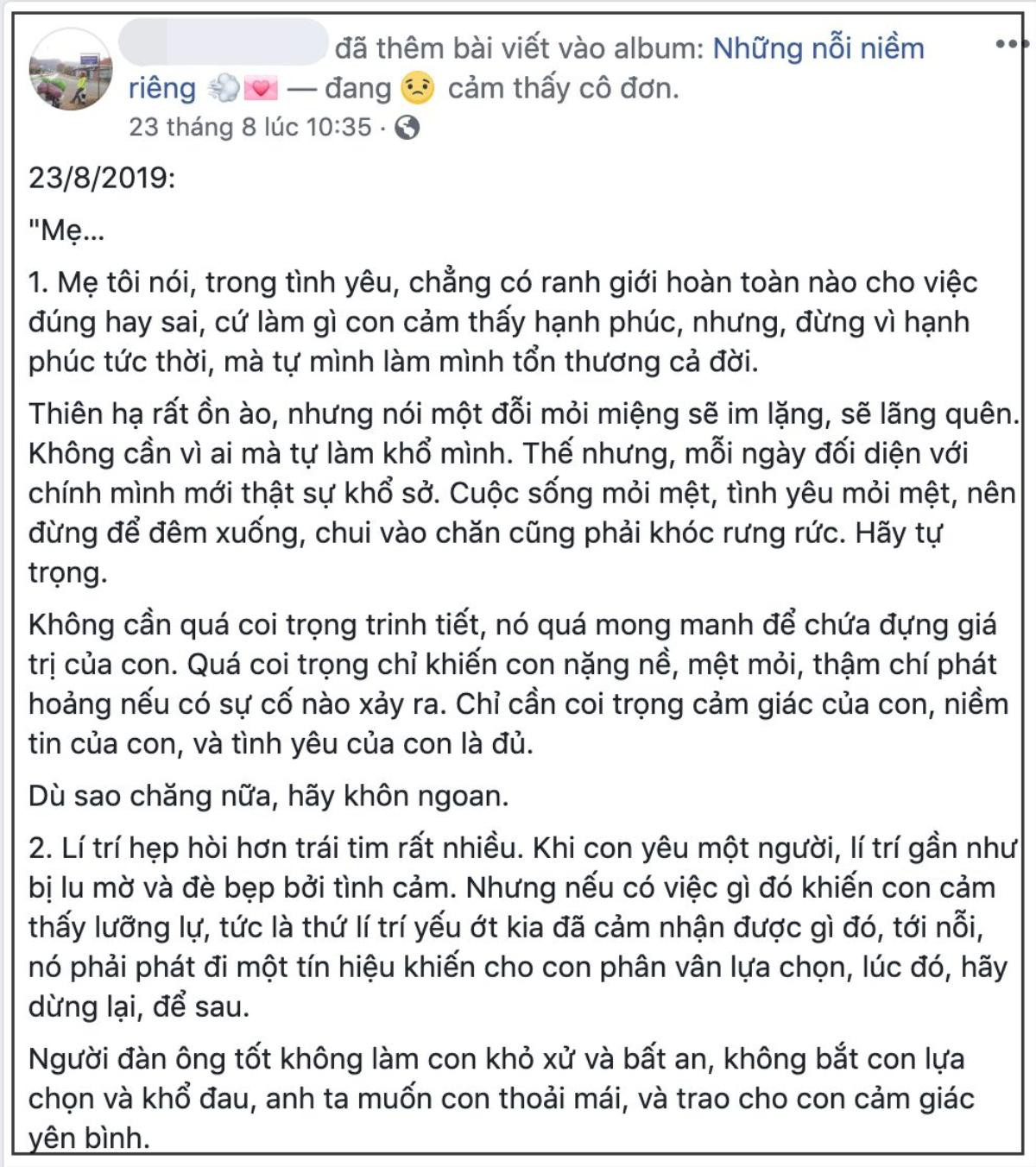 Sau nhiều ngày im lặng, cô gái đòi bạn trai dẫn đi châu Âu đã mở lại Facebook, bày tỏ quan điểm: 'Các câu hỏi của em chỉ là phép thử' Ảnh 3