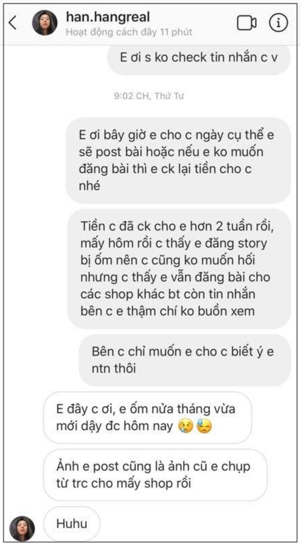 Thị phi bủa vây hotgirl Hàn Hằng: Bị 'đào' lại ảnh quảng cáo cho TMV nâng ngực, bị tố nhận tiền rồi không lên bài PR Ảnh 6