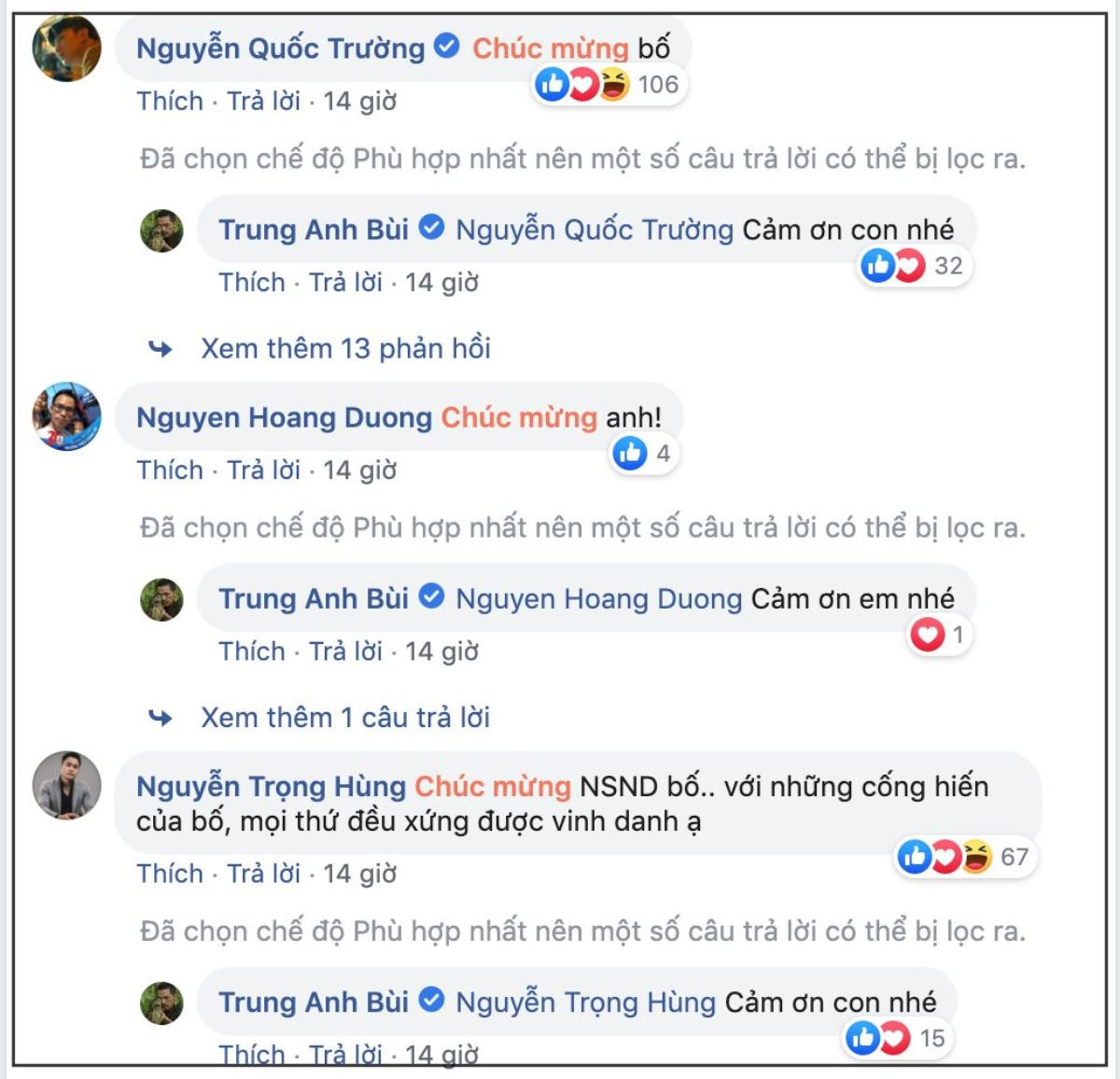 NSND Trung Anh tự hào khoe lẵng hoa của Bảo Thanh trước ngày nhận danh hiệu cao quý Ảnh 5