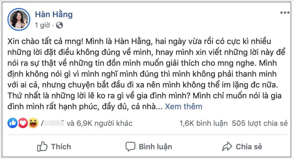 Hotgirl Hàn Hằng chính thức lên tiếng, khẳng định các tin đồn đều là 'bịa đặt, vô căn cứ' Ảnh 2