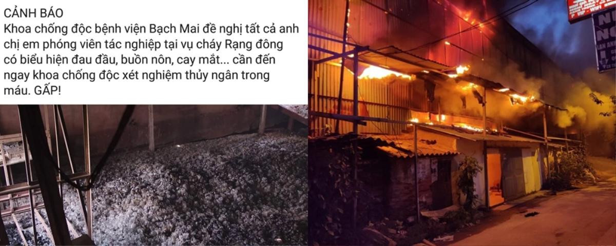 Bệnh viện Bạch Mai bác bỏ thông báo kêu gọi các phóng viên tác nghiệp tại vụ cháy Rạng Đông đến khoa chống độc xét nghiệm thuỷ ngân trong máu Ảnh 1