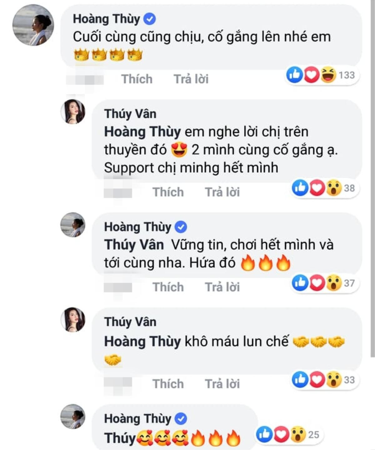 Hoàng Thùy hối Thúy Vân thi Miss Universe Vietnam trước cả H'Hen Niê: 'Hứa chị em cùng tiến' Ảnh 2