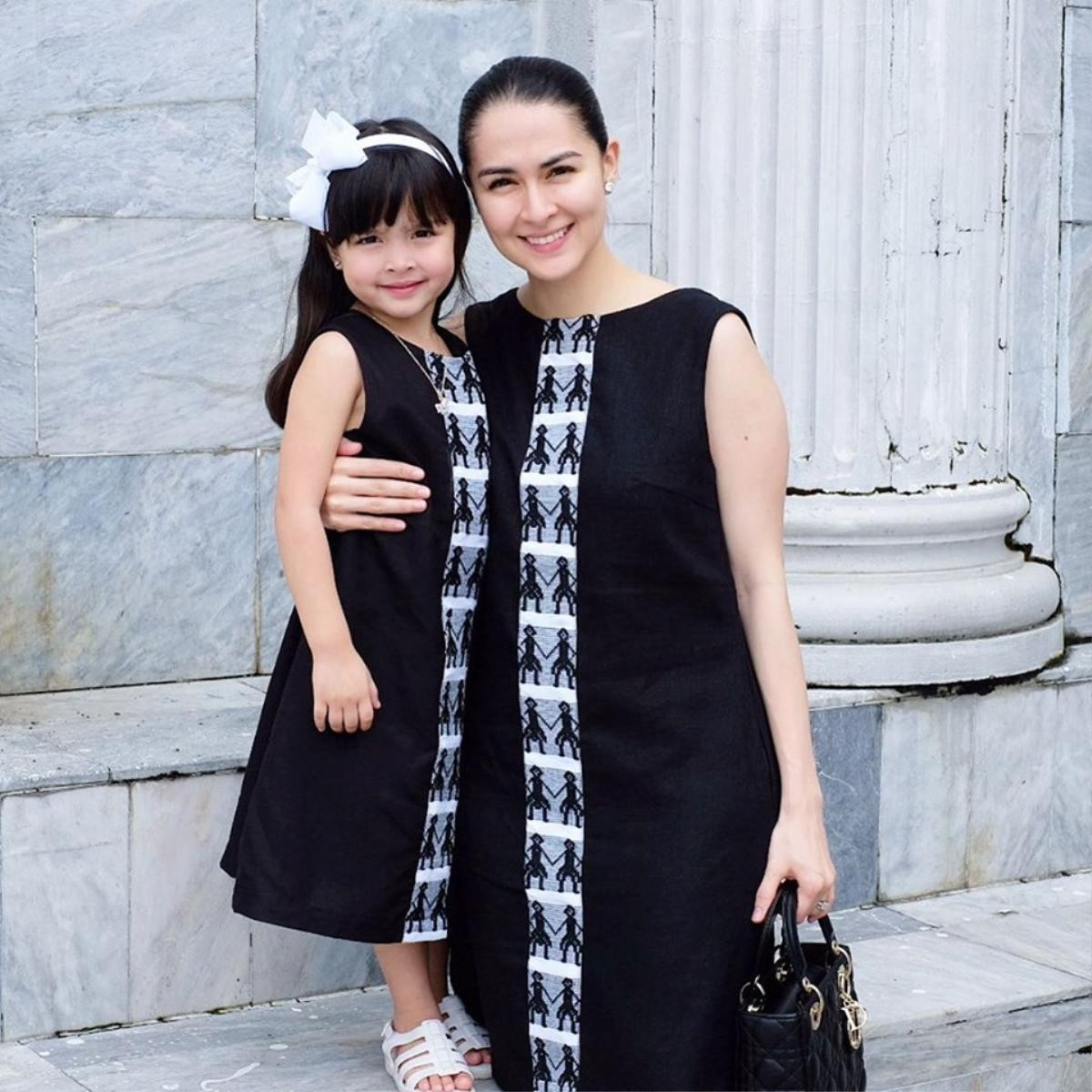 'Mỹ nhân đẹp nhất Philippines' Marian Rivera khoe ảnh diện đồ đôi với con gái Ảnh 1