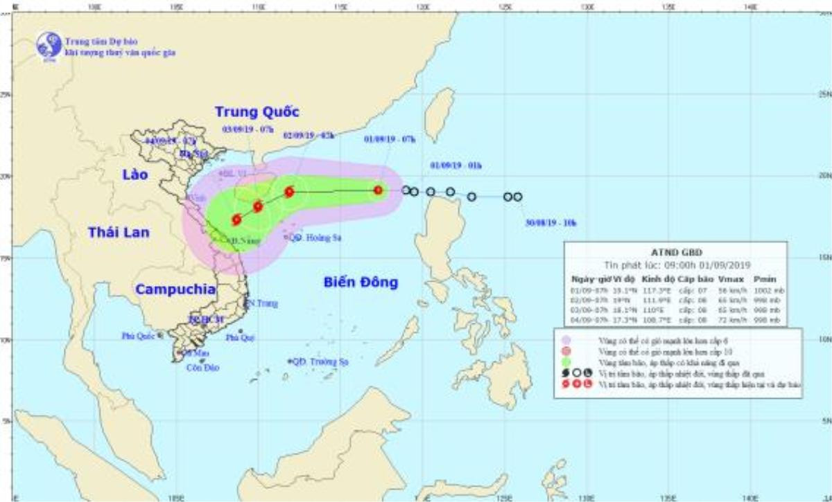 Áp thấp sắp thành bão đang tiến vào biển Đông, cách quần đảo Hoàng Sa khoảng 550km Ảnh 1