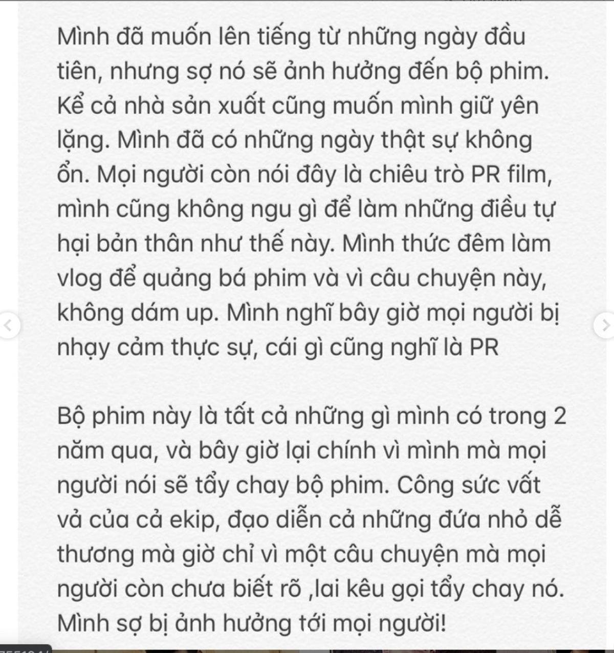 Huyme viết tâm thư giữa lúc dân tình đòi tẩy chay phim mới vì scandal tình cảm của anh và Hàn Hằng Ảnh 2