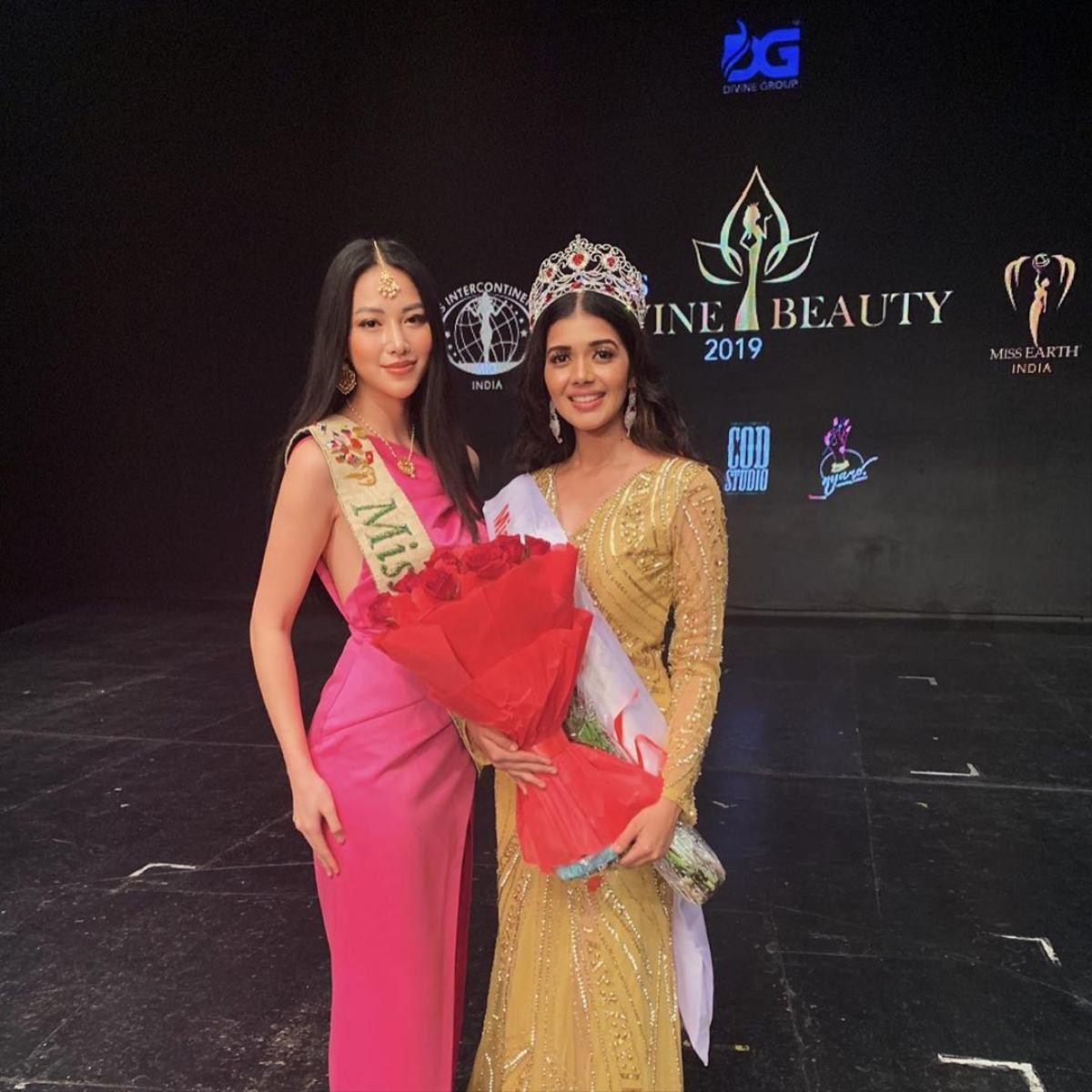 Miss Earth Phương Khánh hóa 'mỹ nhân Ấn Độ' đọ sắc cùng Hoa hậu Liên lục địa 2018 Ảnh 6