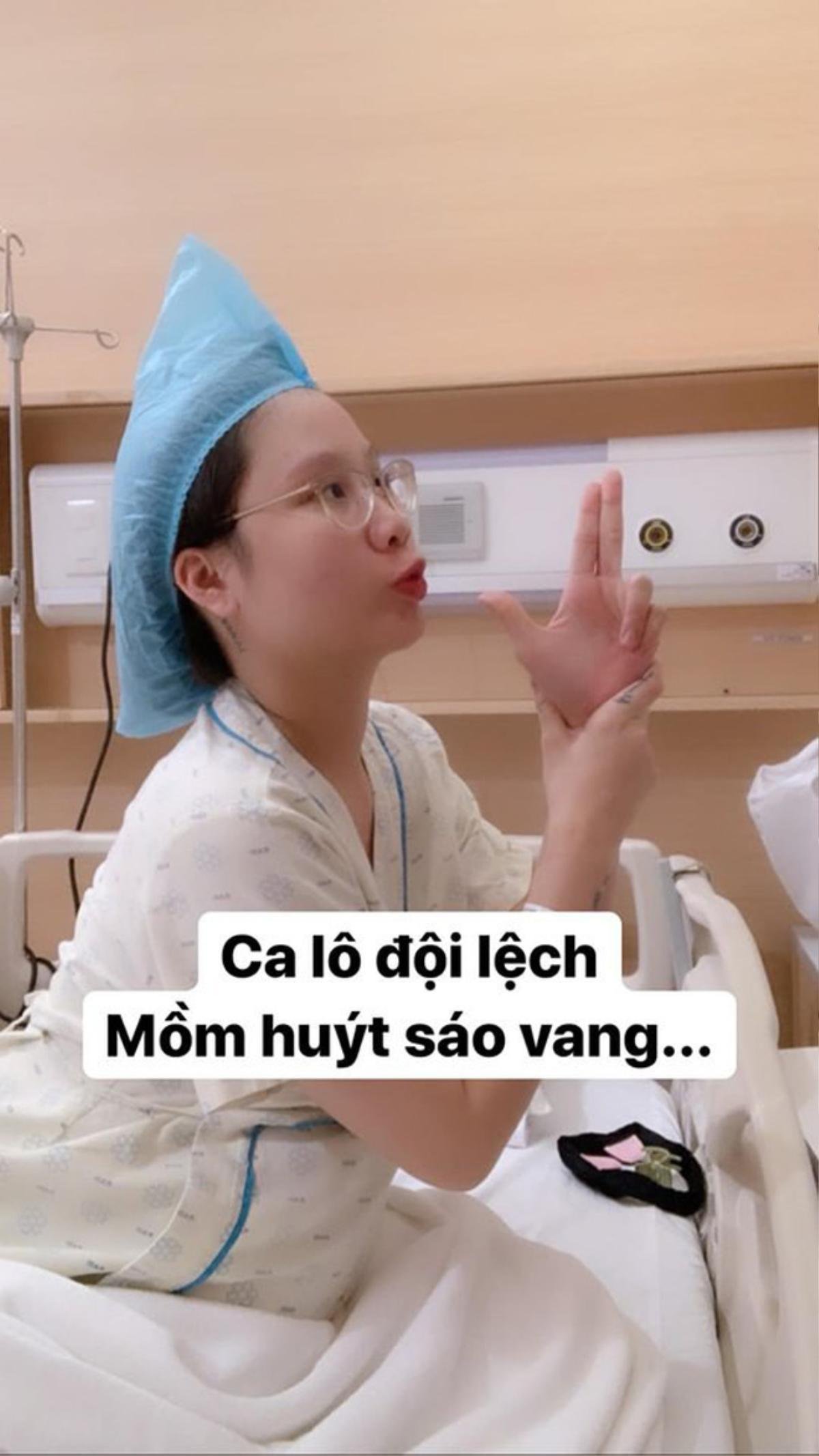 Hotmom Thanh Trần hạ sinh em bé thứ hai, lầy lội khoe khoảnh khắc hài hước trước giờ đẻ Ảnh 4