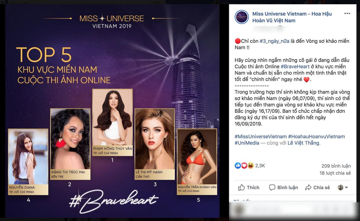 Xuất hiện thí sinh 'hack vote' Miss Universe Vietnam 2019, đẩy Thúy Vân xuống #2 bình chọn? Ảnh 3