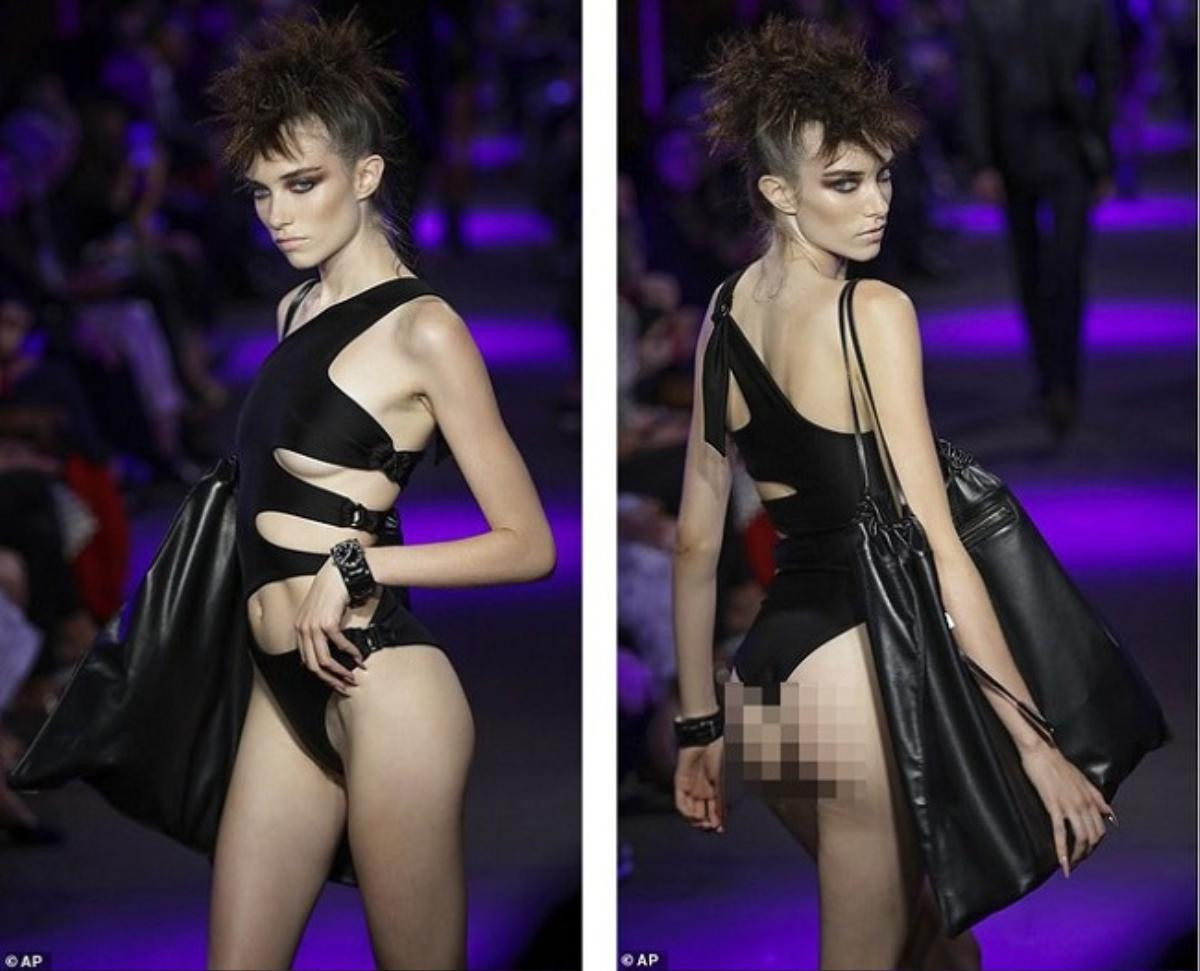 Chân dài Kaia Gerber và Milley Cyrus không nội y, nổi loạn tại show Tom Ford Ảnh 4