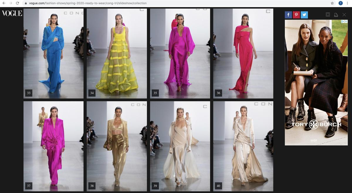 BST của Công Trí vào danh sách những thiết kế đẹp nổi bật của NYFW 2020, được Vogue, ,Harper Bazaar Mỹ vinh danh Ảnh 1