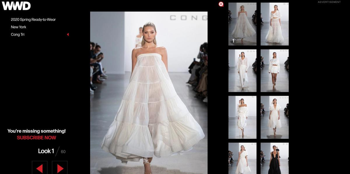 BST của Công Trí vào danh sách những thiết kế đẹp nổi bật của NYFW 2020, được Vogue, ,Harper Bazaar Mỹ vinh danh Ảnh 8