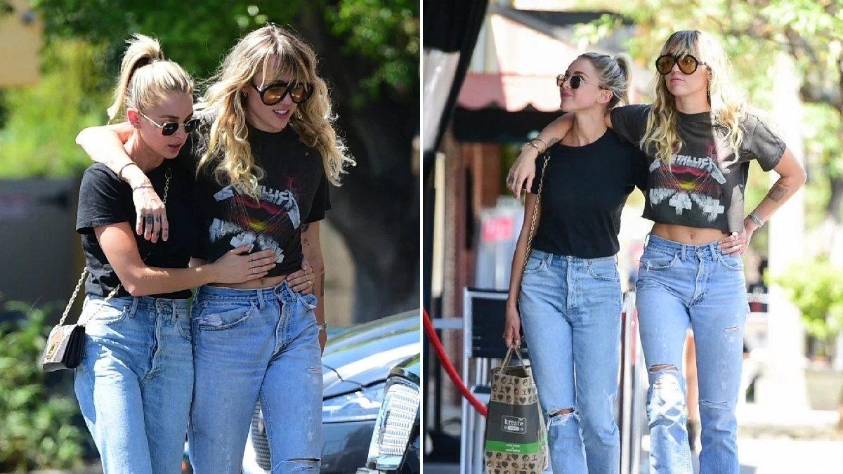 Miley Cyrus và Kaitlynn Carter hâm nóng tình cảm bằng cách diện đồ đôi trên phố LA Ảnh 1