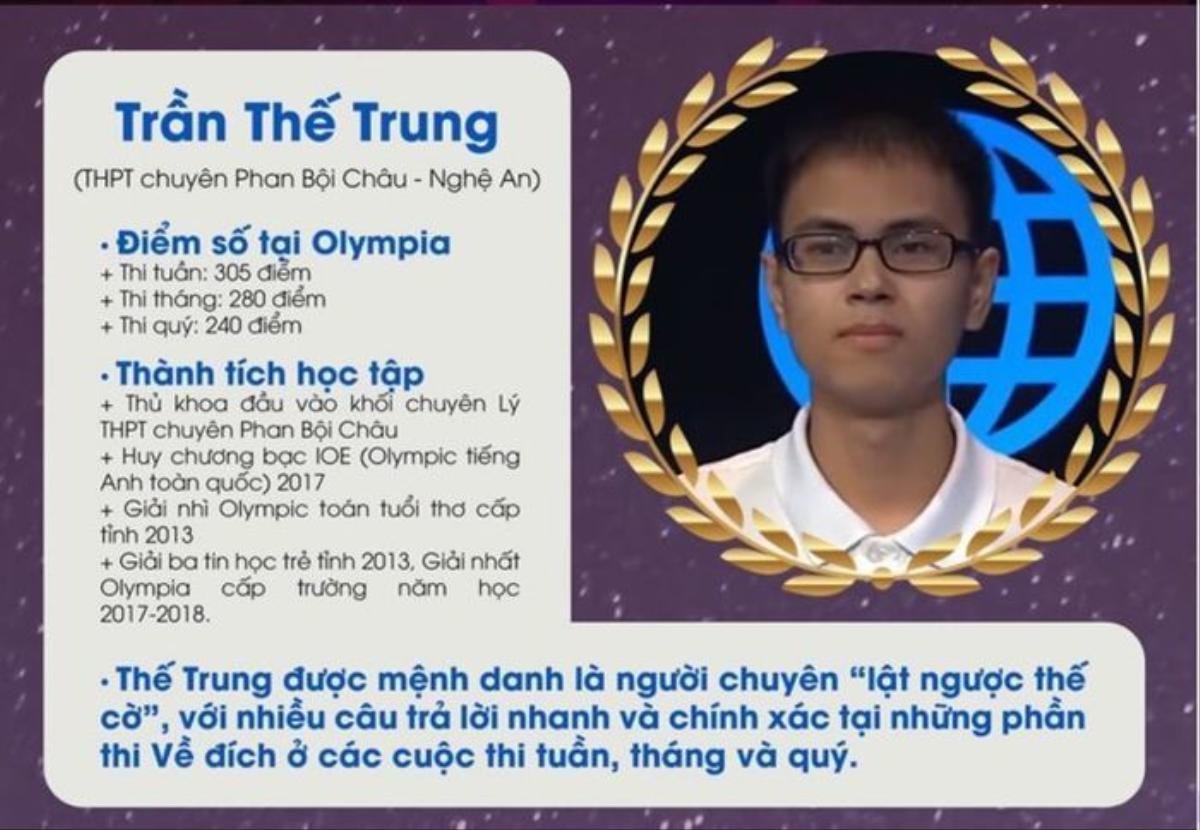 Quán quân 'Đường lên đỉnh Olympia 2019' Trần Thế Trung: 'Em nhất định trở về sống và làm việc tại Việt Nam' Ảnh 3