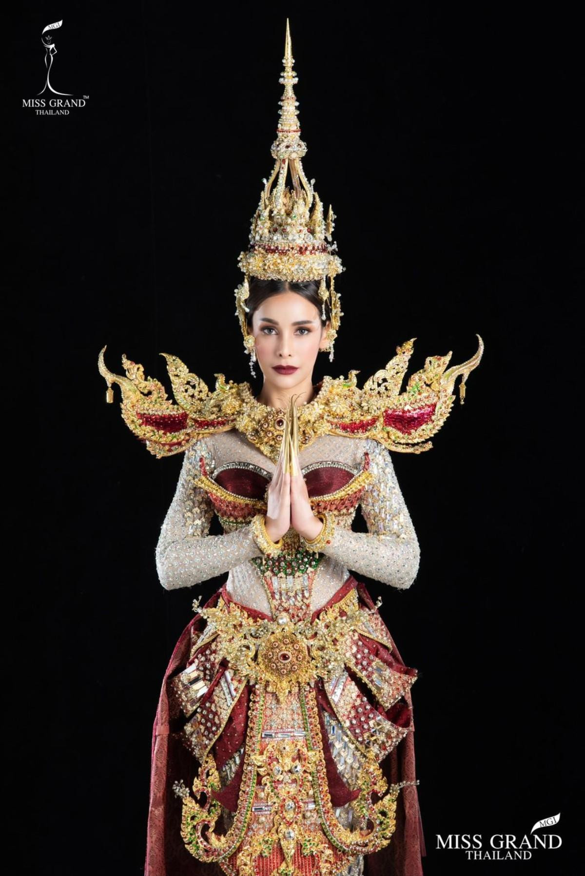 Cận cảnh National Costume của Miss Grand Thailand 2019: Cơ hội nào cho Kiều Loan với áo dài? Ảnh 1