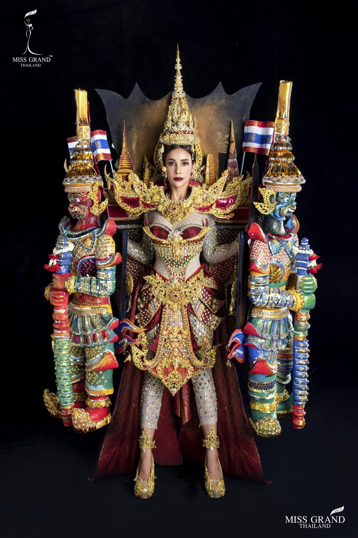 Cận cảnh National Costume của Miss Grand Thailand 2019: Cơ hội nào cho Kiều Loan với áo dài? Ảnh 7