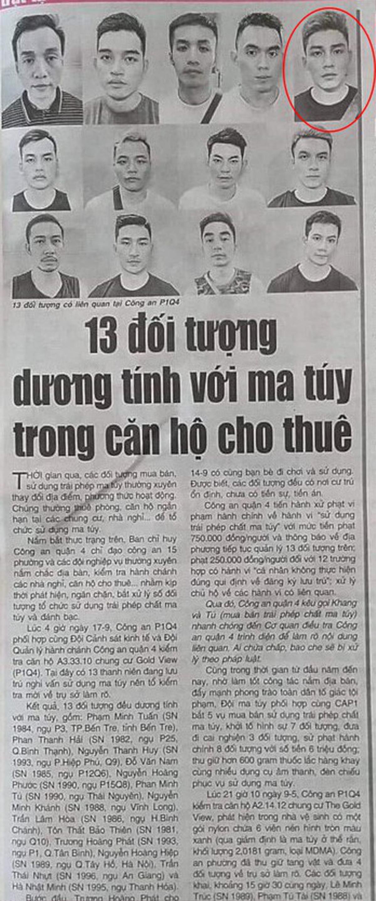 Trần Thái Nhựt - Thái Tử của 'Thập Tam Muội' khóa Facebook sau khi bị phát hiện sử dụng ma túy Ảnh 1