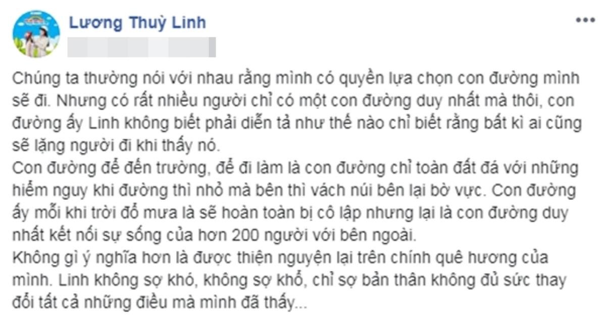 Lương Thùy Linh dốc sức sửa đường sạt lở Cao Bằng: Dự án nhân ái 'nặng ký' tại Miss World 2019? Ảnh 2