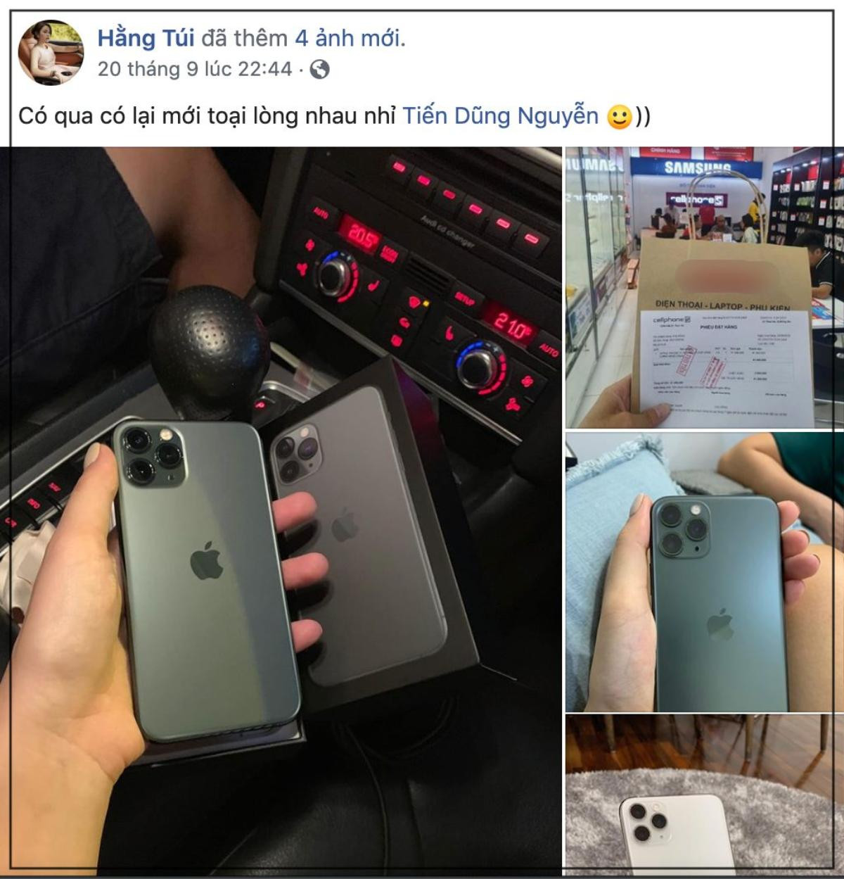 Sang chảnh như vợ chồng Hằng Túi: Mua iPhone 11 để… tặng qua tặng lại cho nhau Ảnh 4