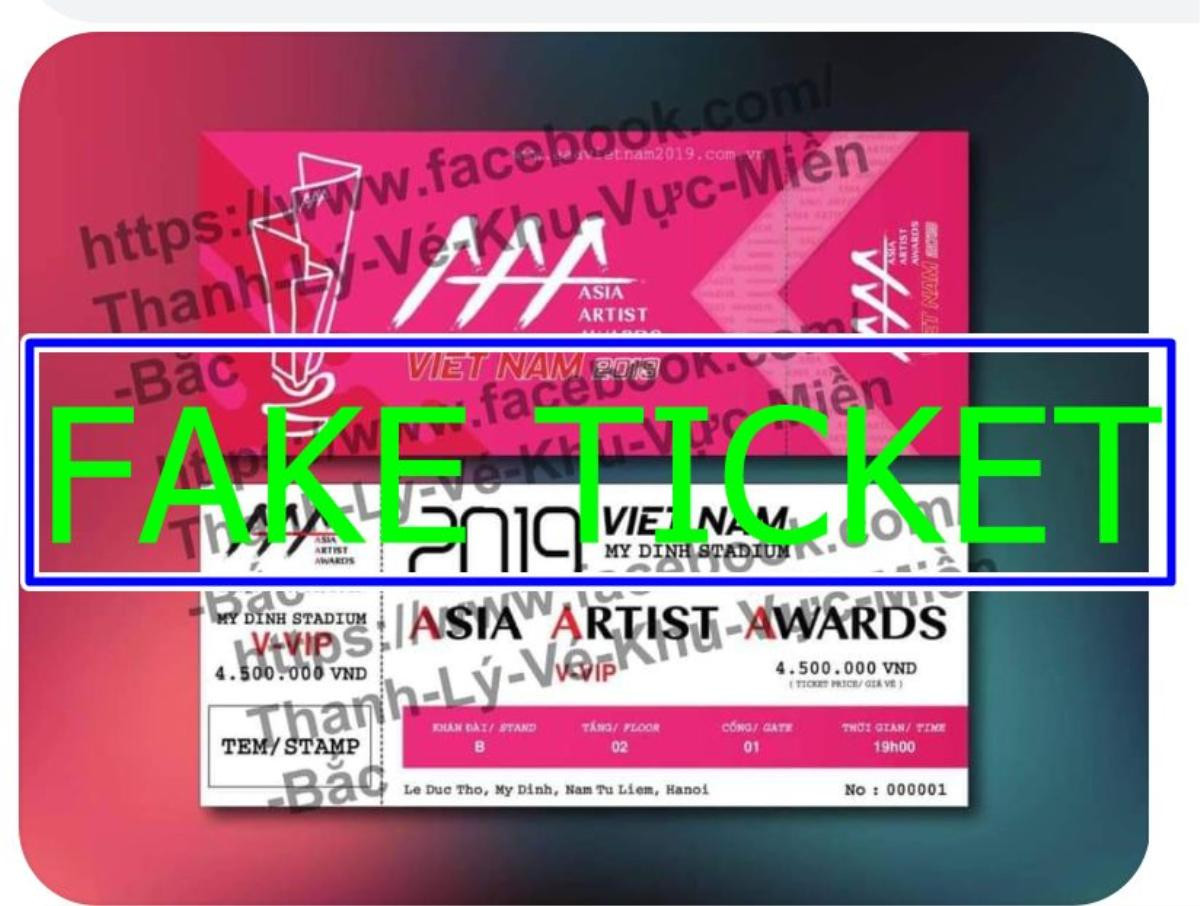 Trước tình trạng vé giả, BTC Asian Artist Awards 2019 chính thức đưa ra biện pháp xử lý cực gắt Ảnh 2