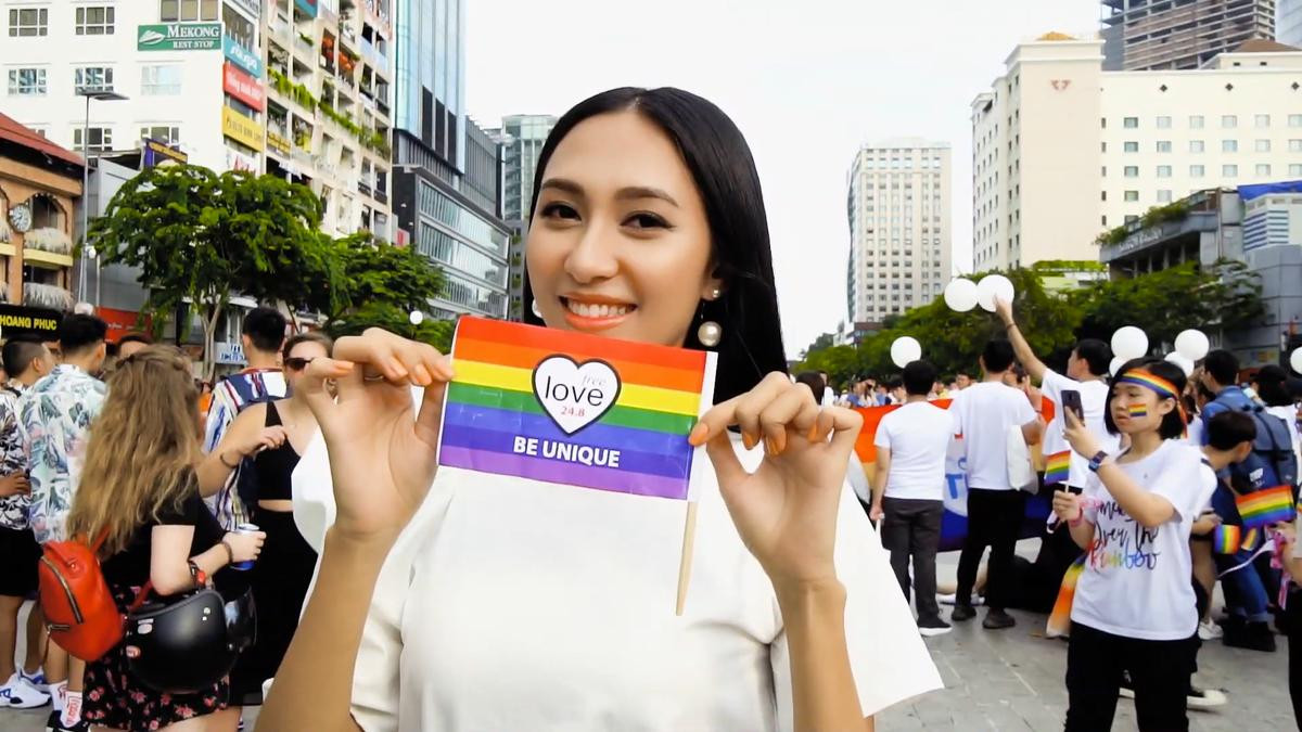 Thu Hiền ghi điểm khi ủng hộ cộng đồng LGBT trong video giới thiệu tại Miss Asia Pacific International 2019 Ảnh 1