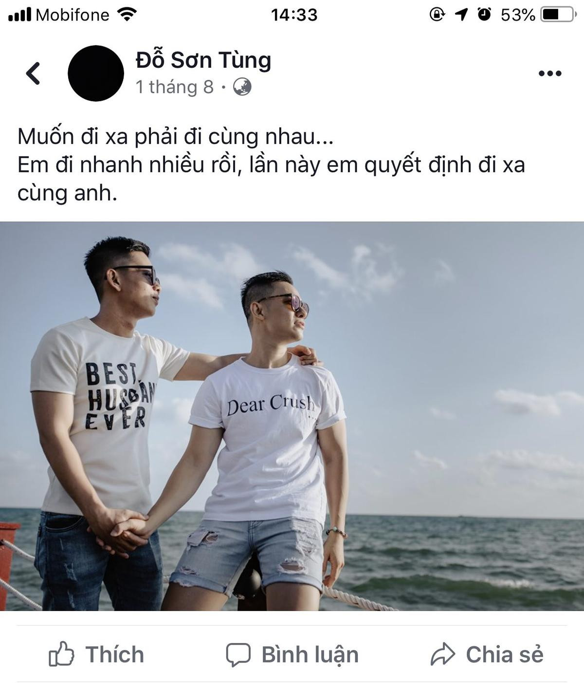 Nhìn lại khoảnh khắc đẹp cùng loạt câu nói ngôn tình của cặp đôi LGBT Đức Hiền - Sơn Tùng Ảnh 11