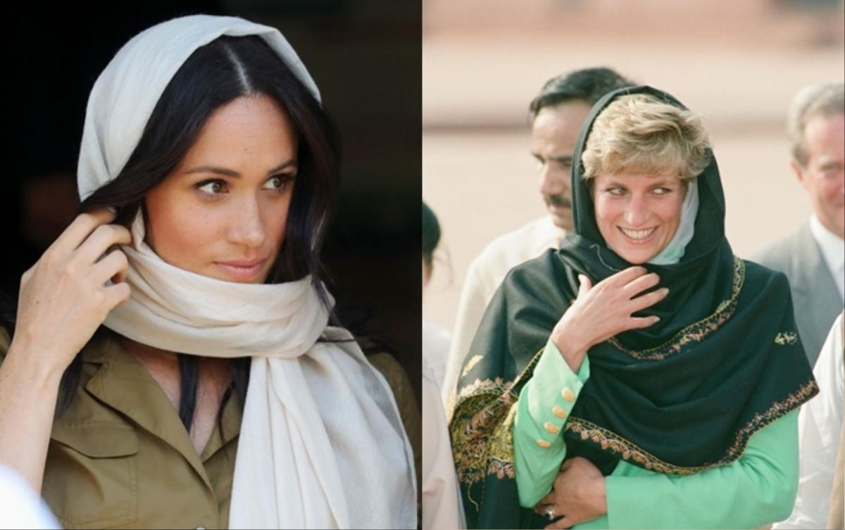 Meghan Markle đội khăn trùm đầu giống cố Công nương Diana Ảnh 2