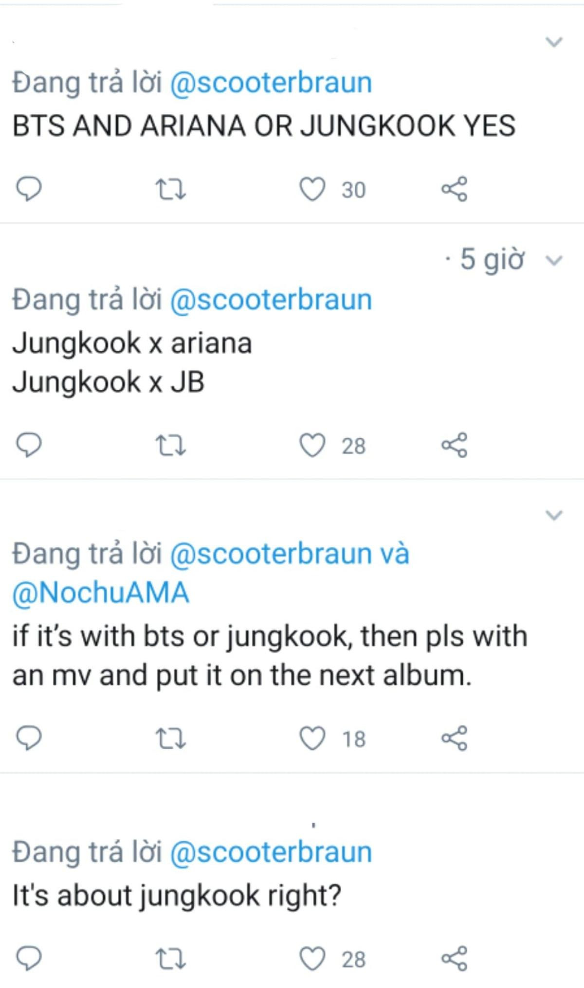 Scooter Braun nhá hàng màn hợp tác của 'gà cưng' với nhân vật bí mật: BlackPink hay Jungkook? Ảnh 4