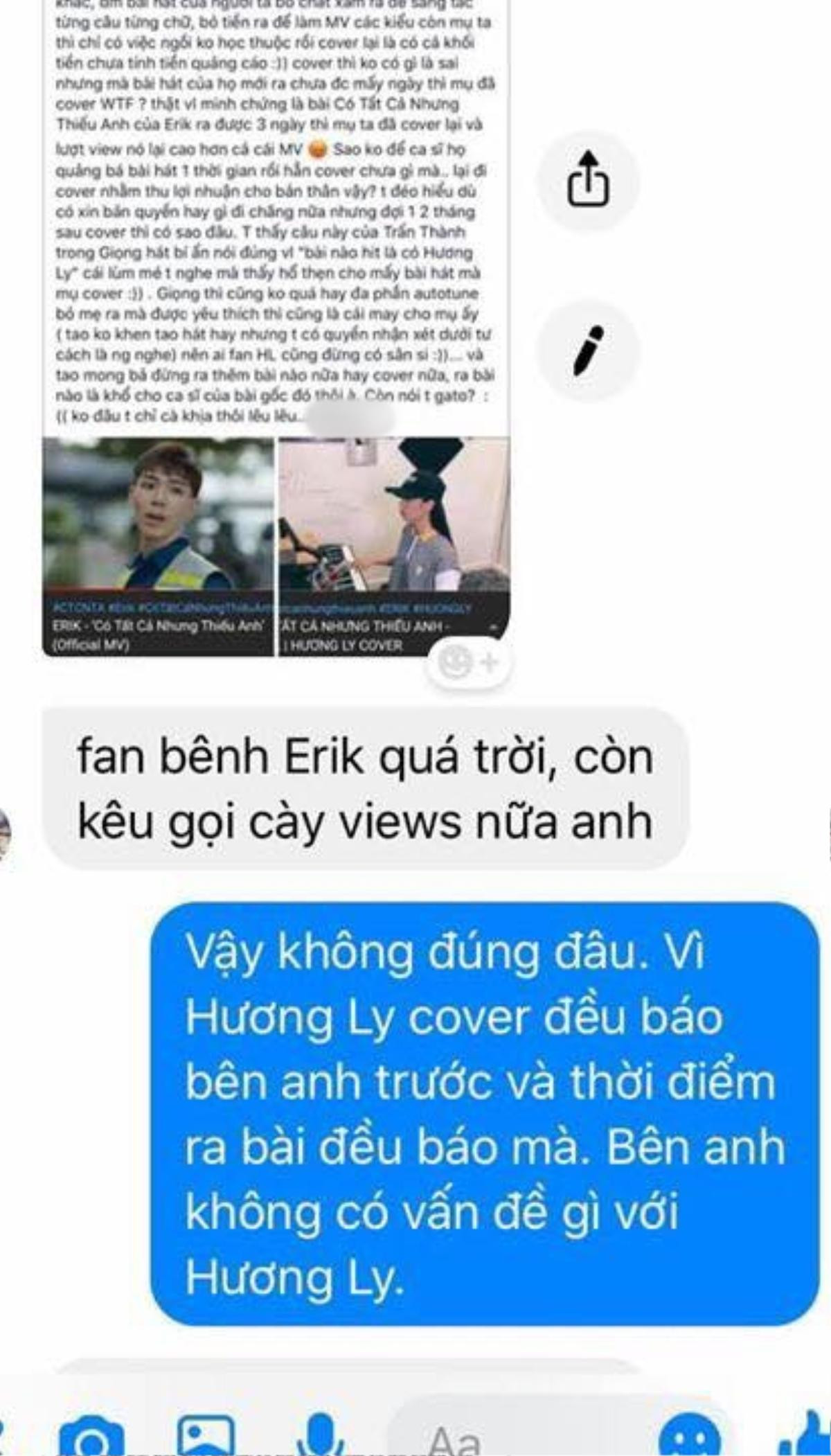 Toàn cảnh vụ việc ERIK và Hương Ly: Chuyện có đáng để phải tạo nên 'làn sóng' phẫn nộ? Ảnh 5