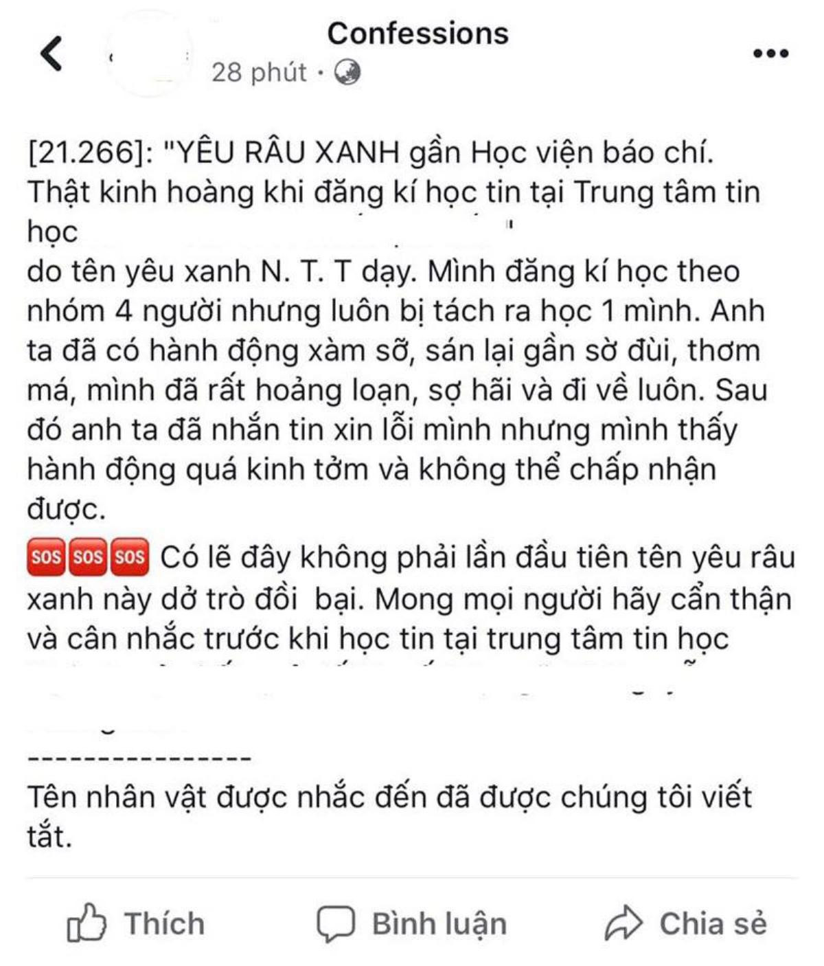 Công an vào cuộc xác minh chủ trung tâm tin học bị tố quấy rối tình dục nhiều nữ sinh Ảnh 1