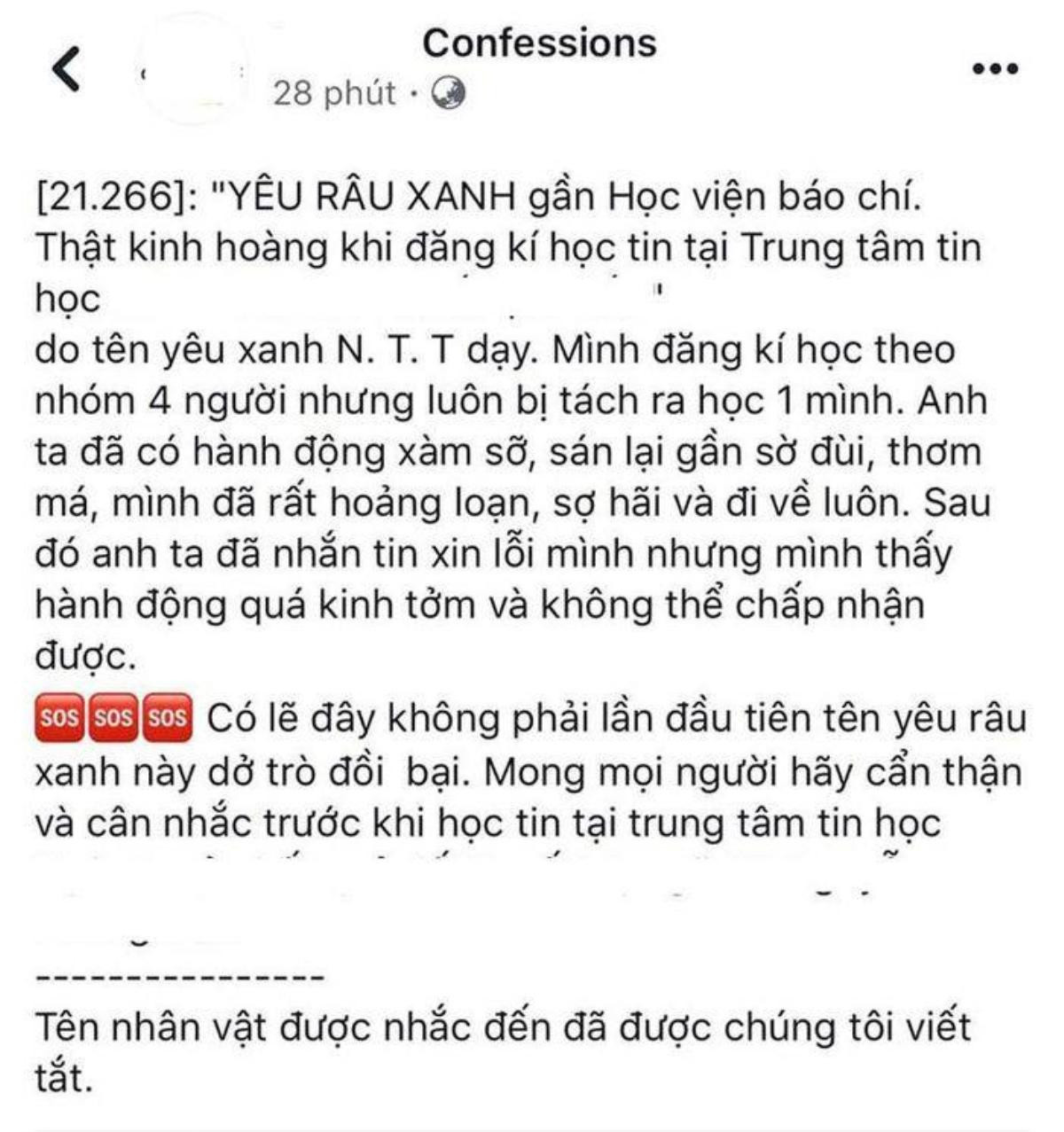 Vụ chủ trung tâm tin học bị tố quấy rối tình dục nhiều nữ sinh: Học viện Báo chí sẽ bảo vệ quyền lợi cho sinh viên Ảnh 1