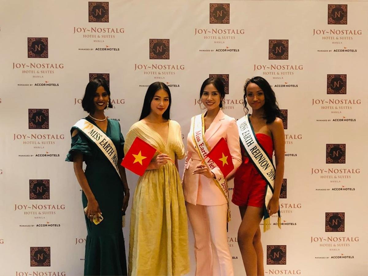 Hoàng Hạnh hội ngộ Phương Khánh tại Miss Earth 2019,  chia sẻ 'bí quyết giành vương miện' Ảnh 4