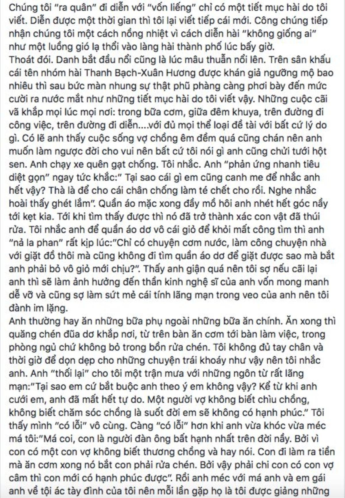 Nghệ sĩ Xuân Hương: 'Khi danh dự và lòng tự trọng bị xúc phạm, bị dồn đến chân tường thì tôi sẽ không im lặng nữa' Ảnh 4