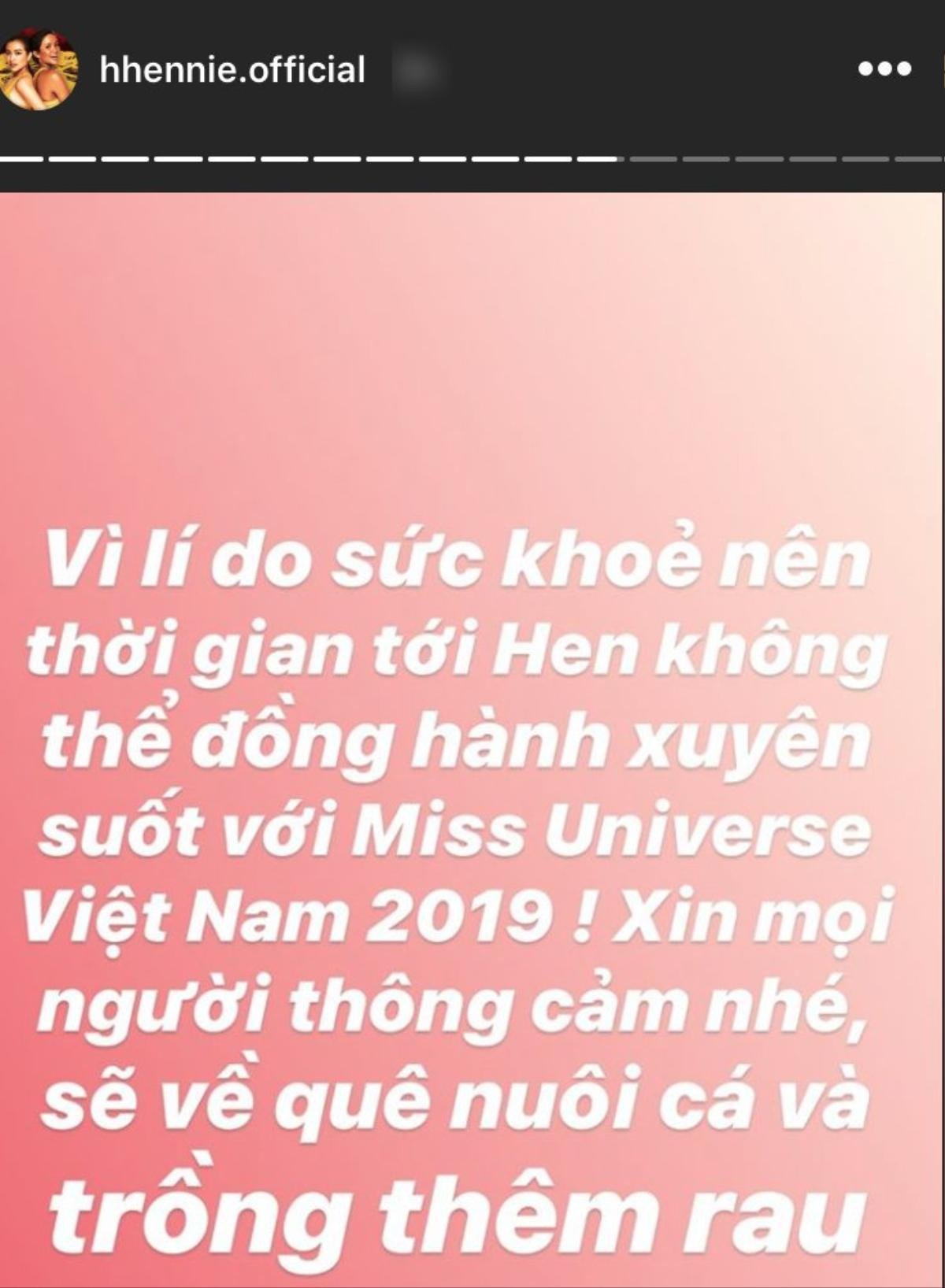 H'Hen Niê rút lui 'về quê trồng rau', Võ Hoàng Yến 'cân drama' Miss Universe Vietnam 2019? Ảnh 1