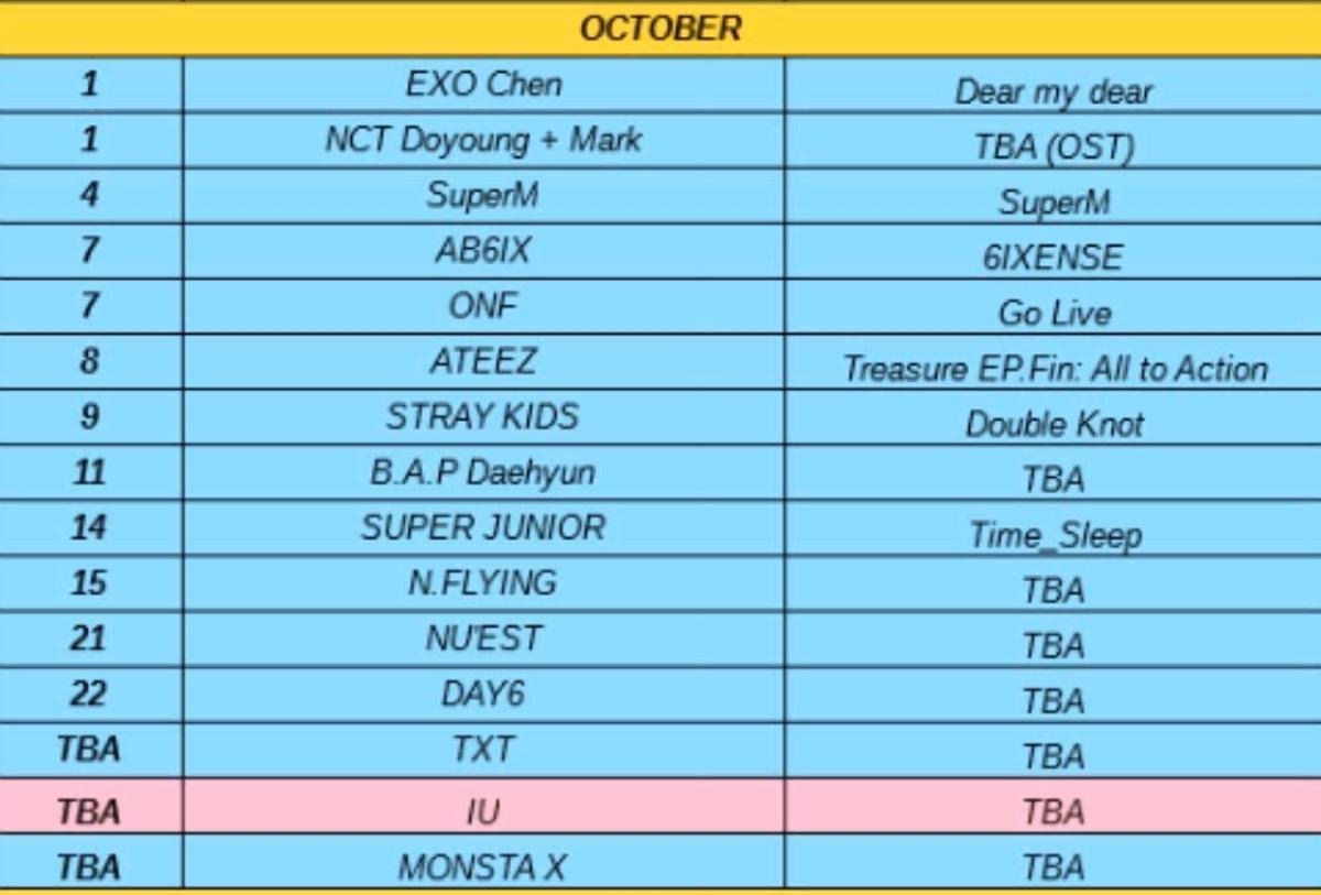 KPop tháng 10/2019: Đường đua ‘nóng’ hơn bao giờ hết khi chào đón sự đổ bộ của hàng loạt cái tên đình đám đáng mong chờ Ảnh 1