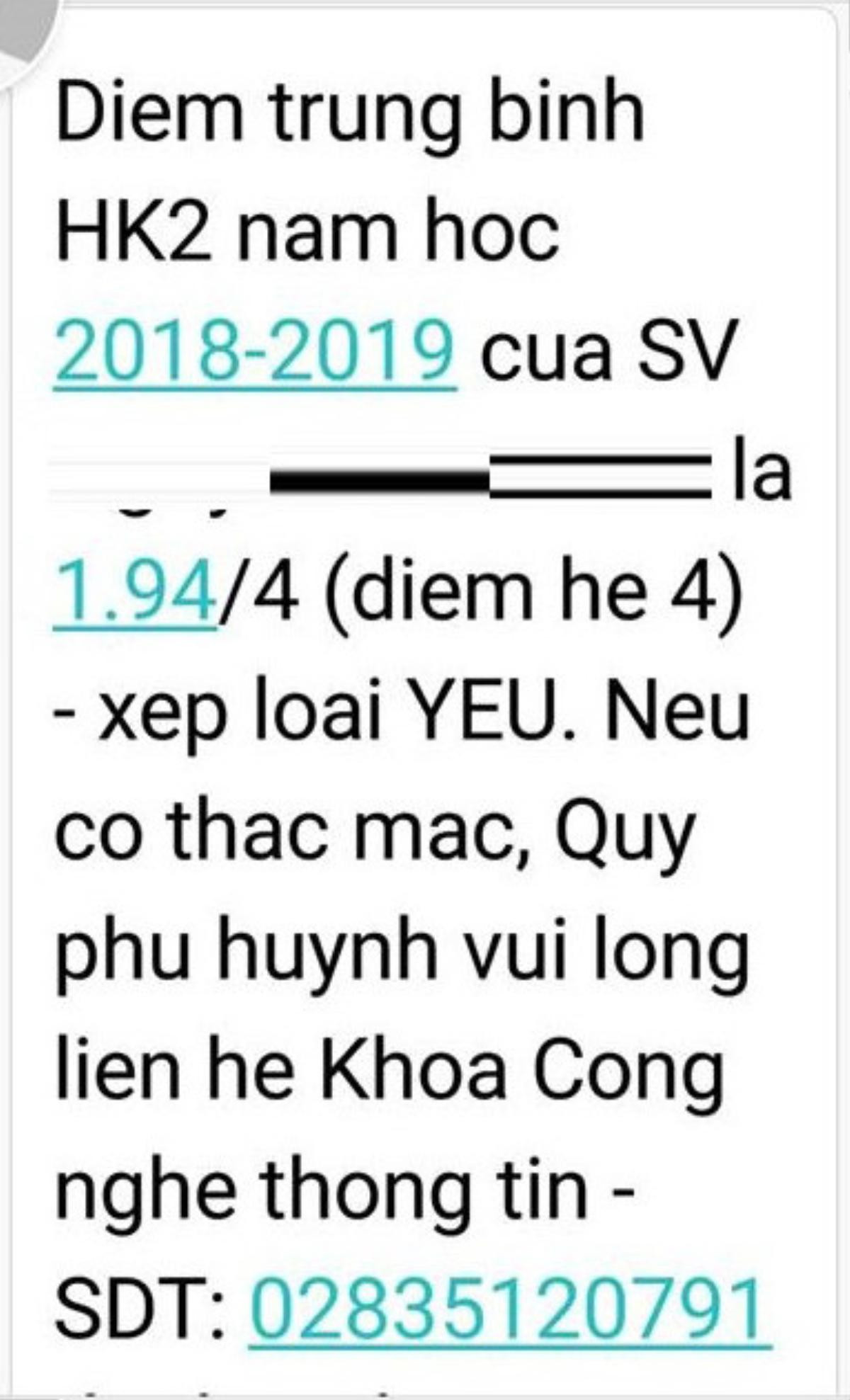 ĐH Công nghệ TP.HCM gửi tin nhắn thông báo bảng điểm khiến phụ huynh giận 'tím mặt', nhiều sinh viên bị mắng oan Ảnh 1