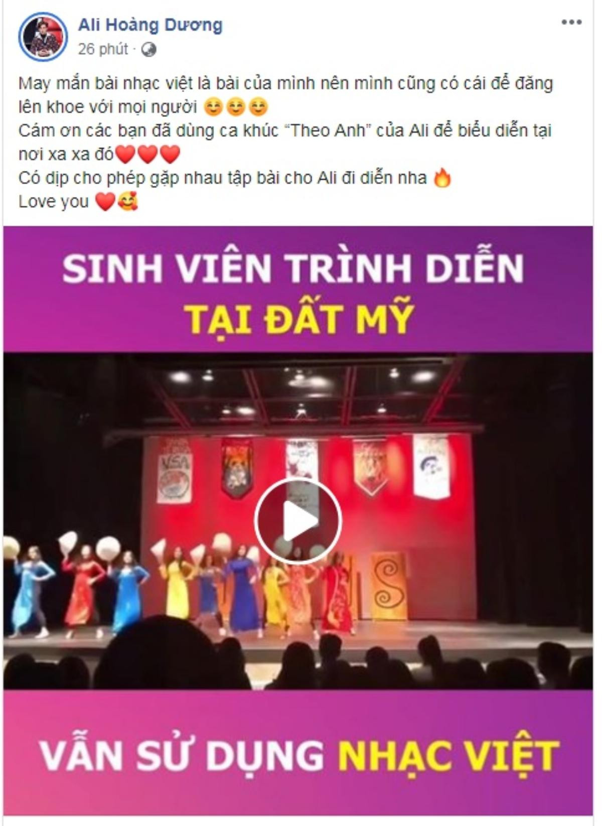 Clip thú vị: Sinh viên Mỹ bất ngờ trình diễn múa trên nhạc nền 'Theo anh' của Ali Hoàng Dương Ảnh 1