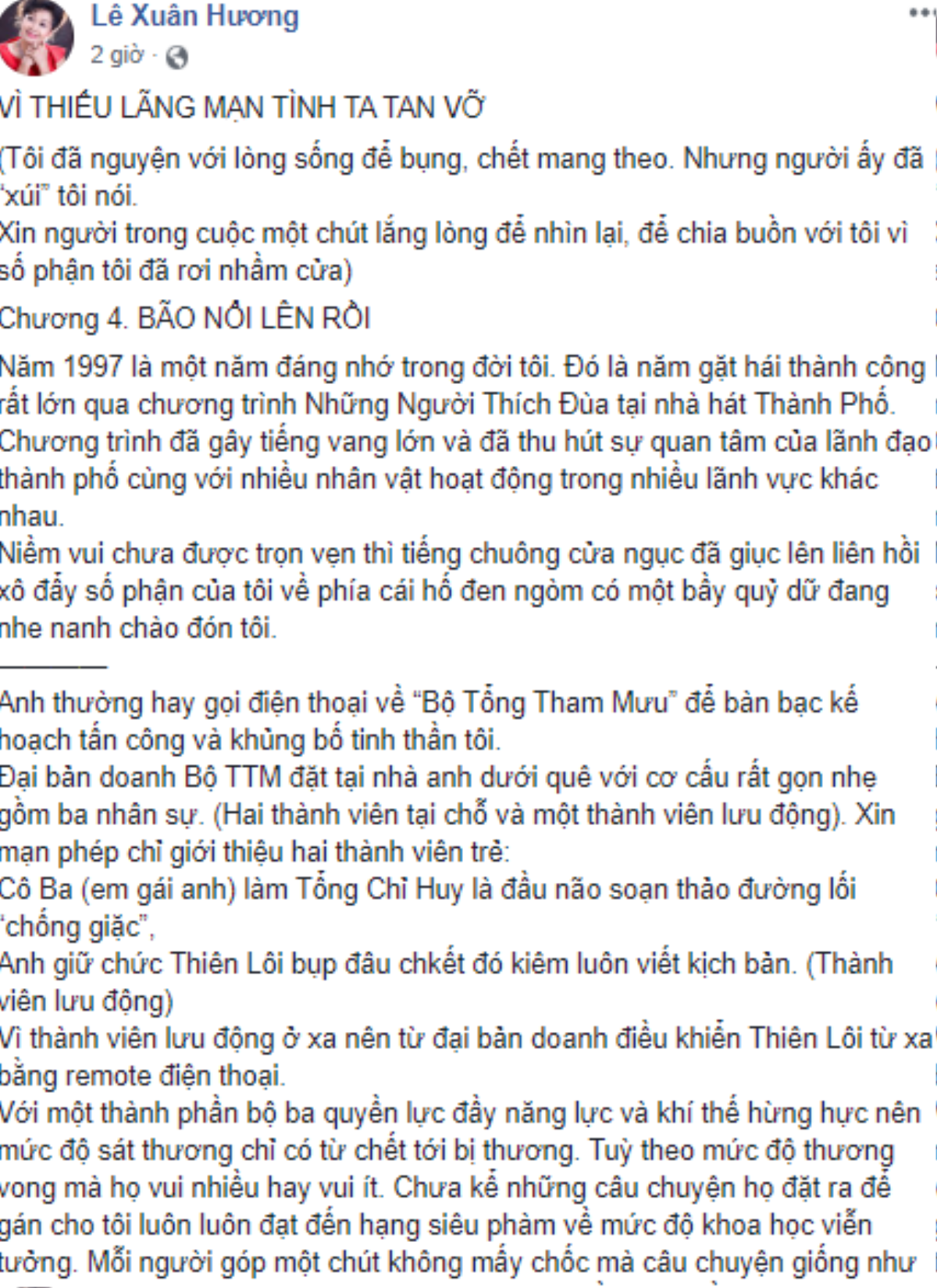 Nghệ sĩ Xuân Hương ngầm tiết lộ sự thật về giới tính của MC Thanh Bạch? Ảnh 1