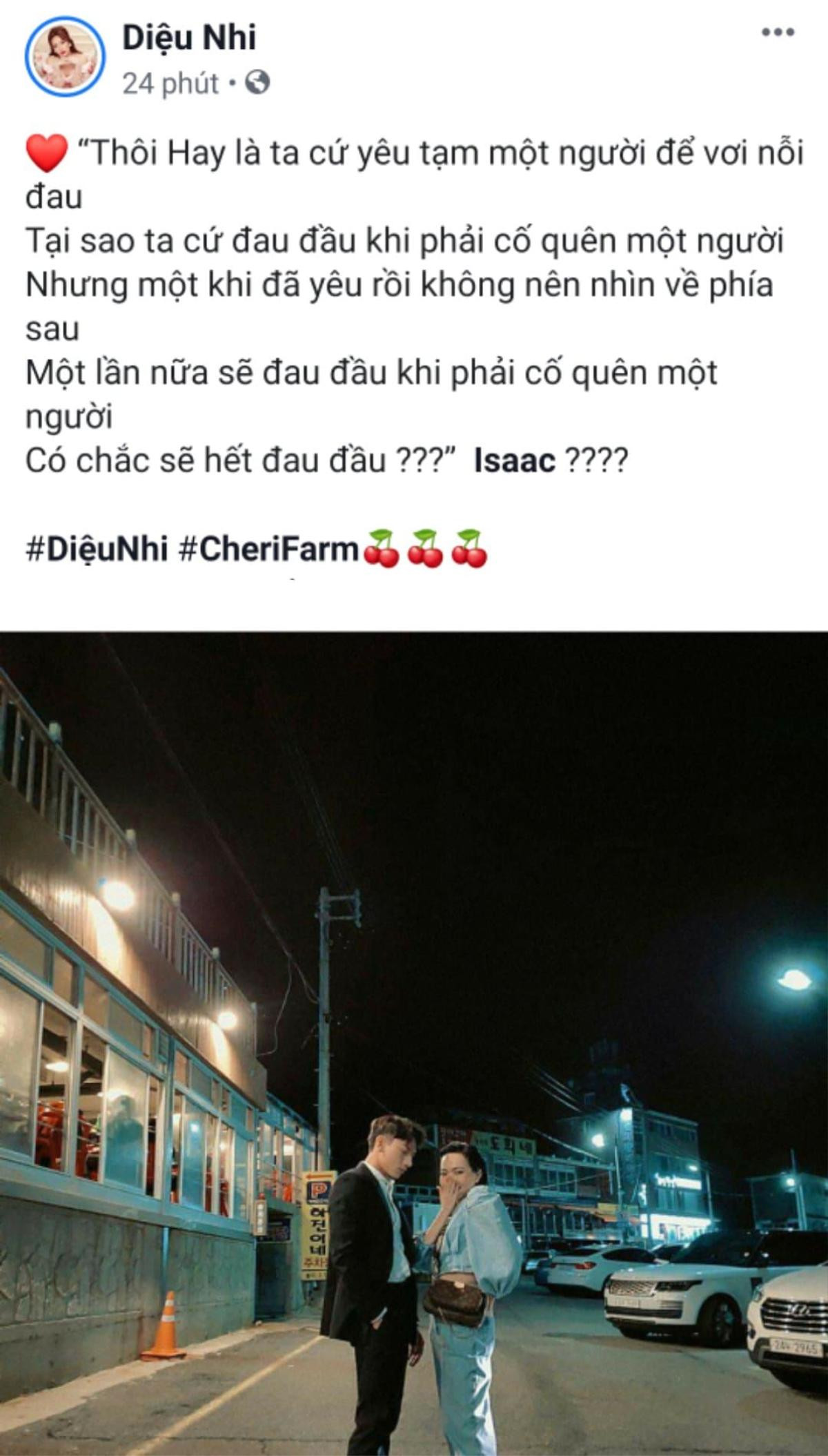 Diệu Nhi mượn lời bài hát 'Đau đầu' của Isaac, liệu sẽ có sân khấu song ca thứ 2? Ảnh 1