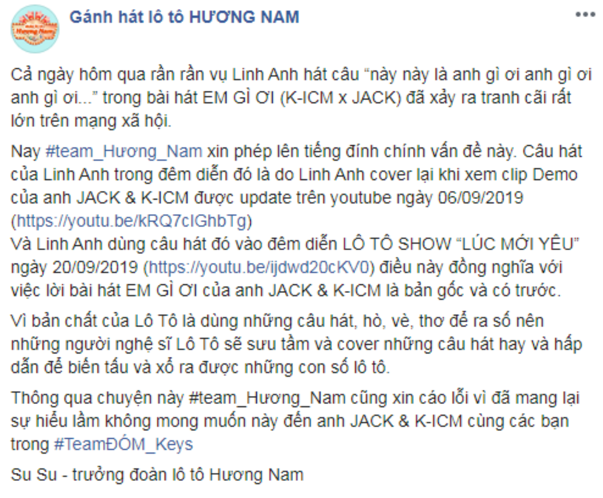 Sự thật đằng sau việc ca khúc 'Em gì ơi' của Jack và K-ICM bị nghi đạo nhạc ca khúc lô tô Ảnh 4