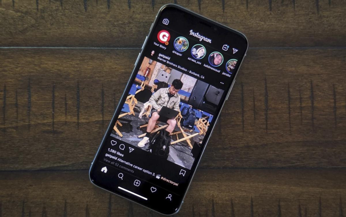 Instagram giao diện tối