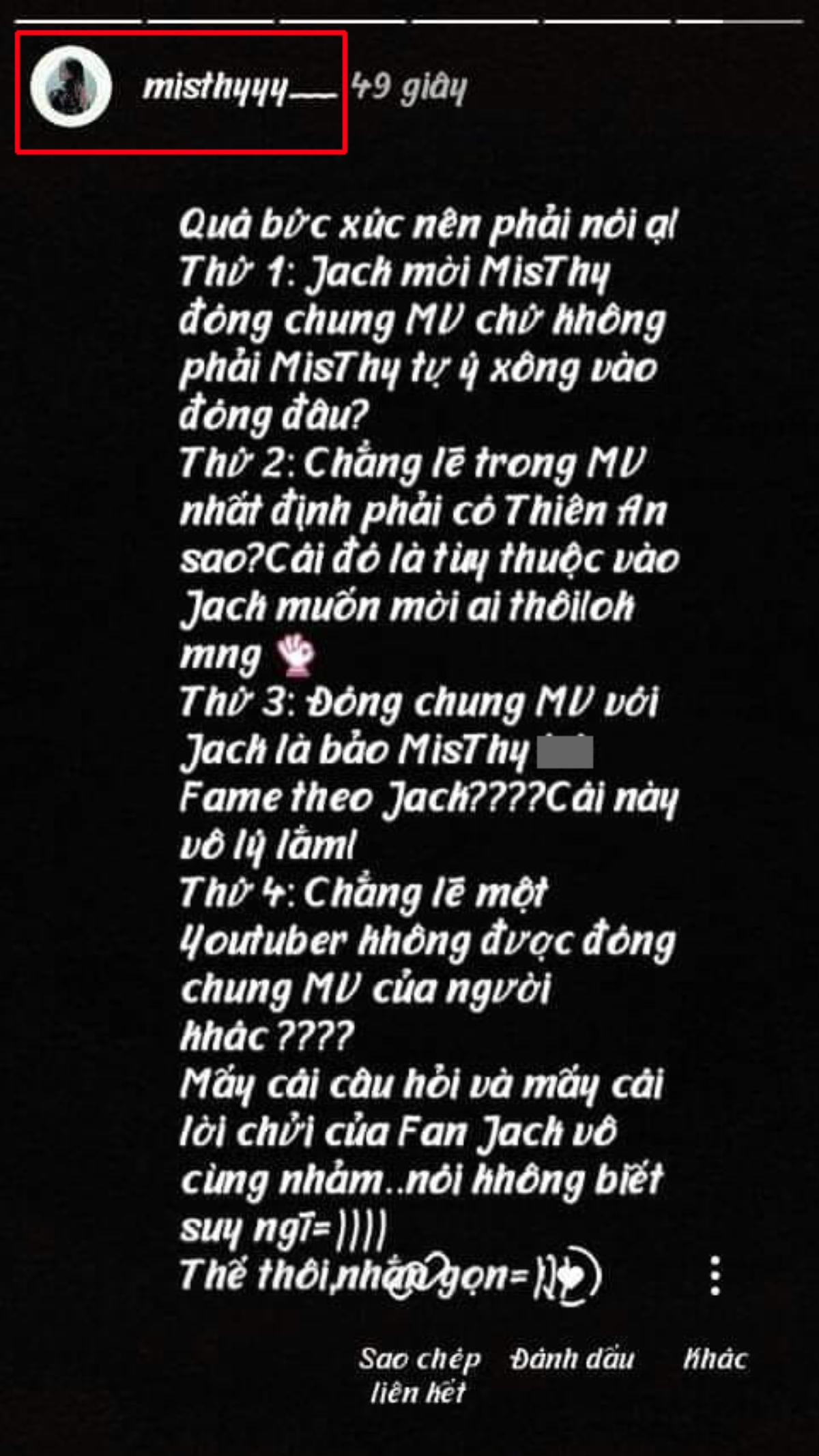 Misthy lên tiếng về nội dung 'phản pháo' cực gắt anti-fan đang lan truyền trên mạng gây xôn xao dư luận Ảnh 5