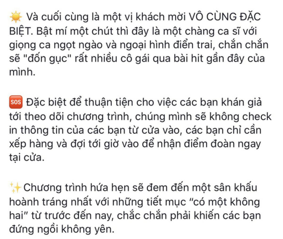 Lùm xùm tại ĐH Kinh tế Quốc dân: BTC úp mở mời Bùi Anh Tuấn về giao lưu trong đêm nhạc chào đón tân sinh viên nhưng không thấy ca sĩ xuất hiện Ảnh 2